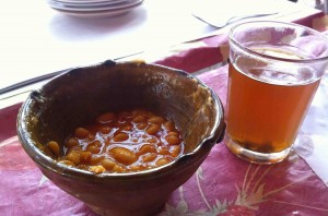 Beans and tomato