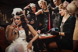 Poker and 1930's fancy dress